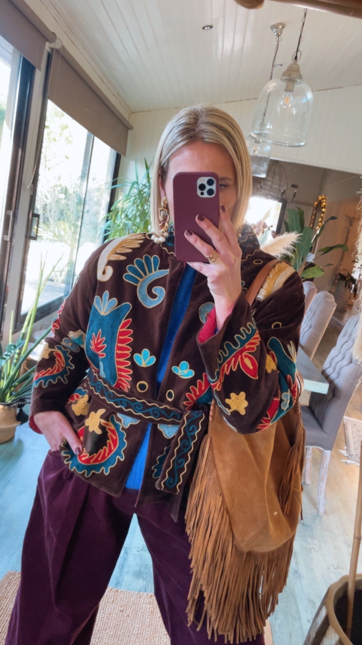 Veste brodée
