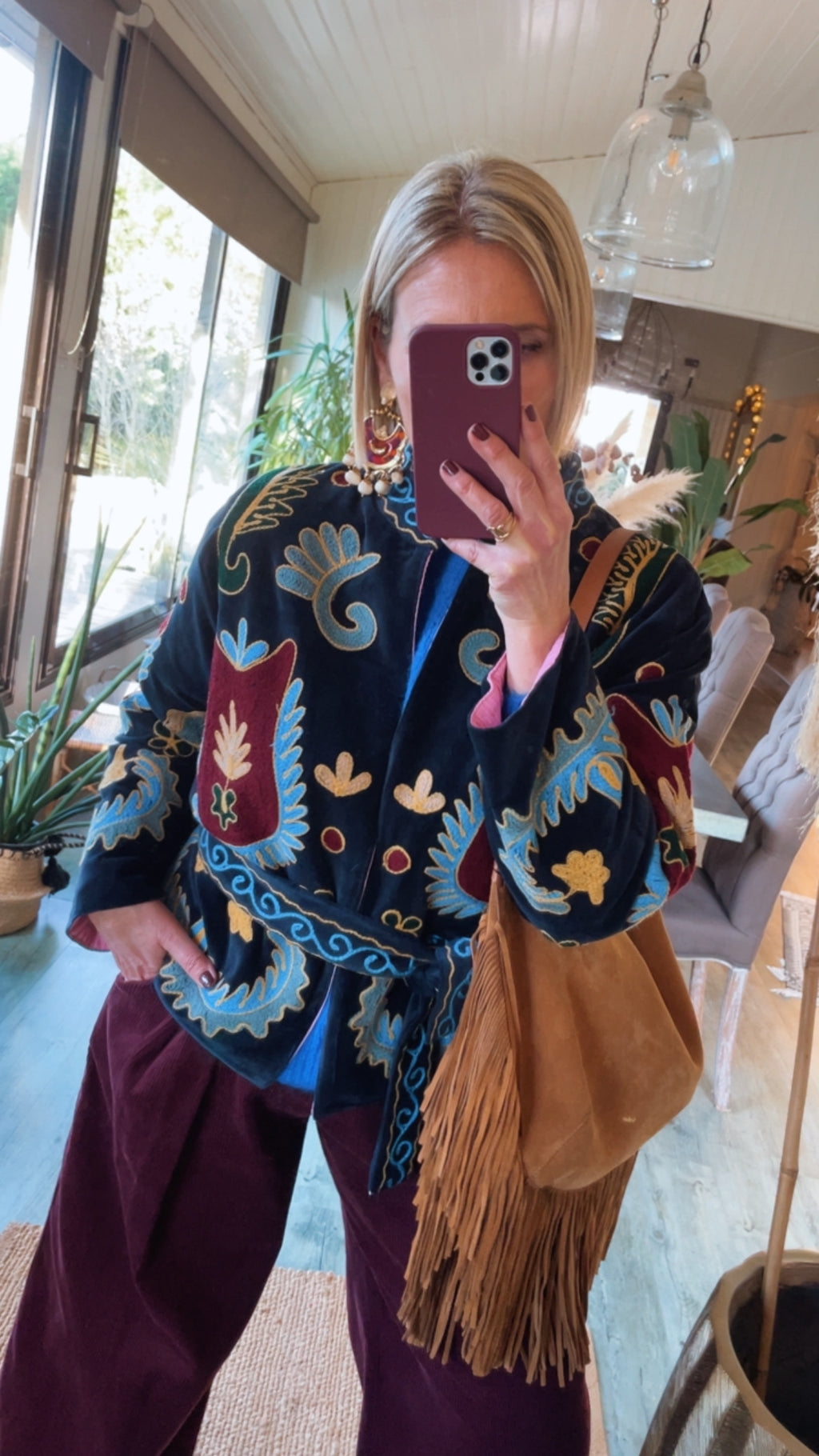 Veste brodée