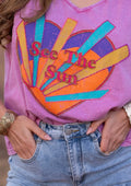 T-shirt manches courtes rose